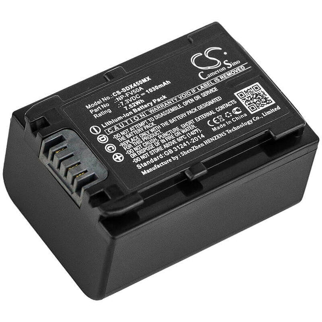 Battery For Sony, Fdr-ax33, Fdr-ax40 7.3v, 1030mah - 7.52wh Camera Cameron Sino Technology Limited   