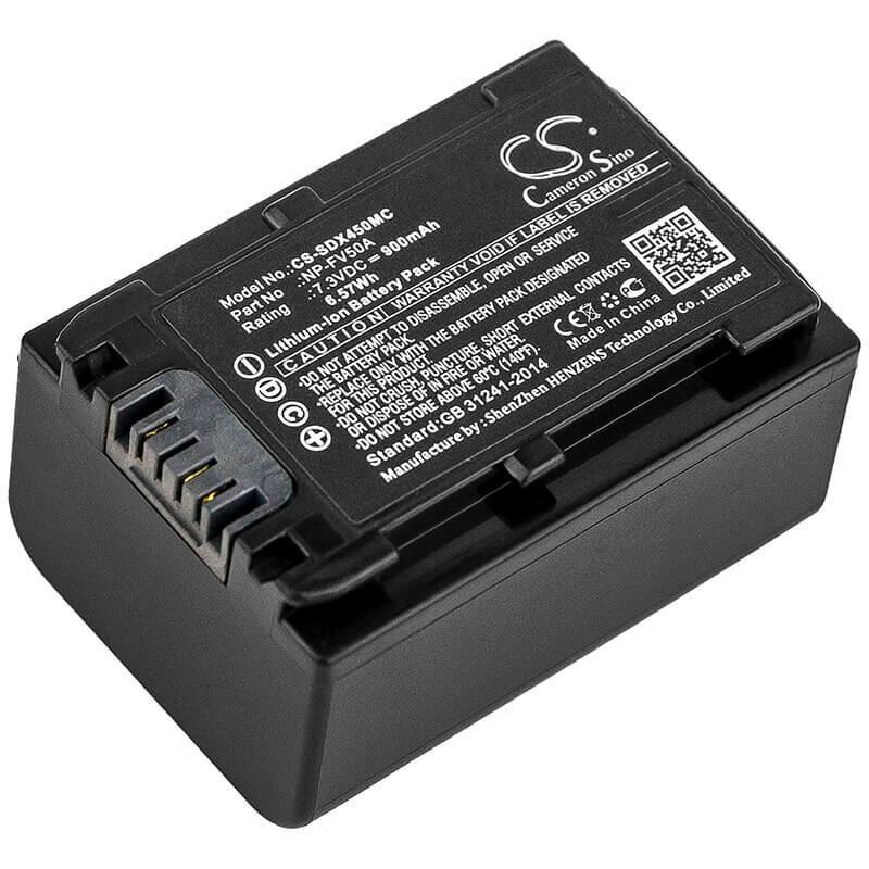 Battery For Sony, Fdr-ax33, Fdr-ax40 7.3v, 900mah - 6.57wh Camera Cameron Sino Technology Limited   