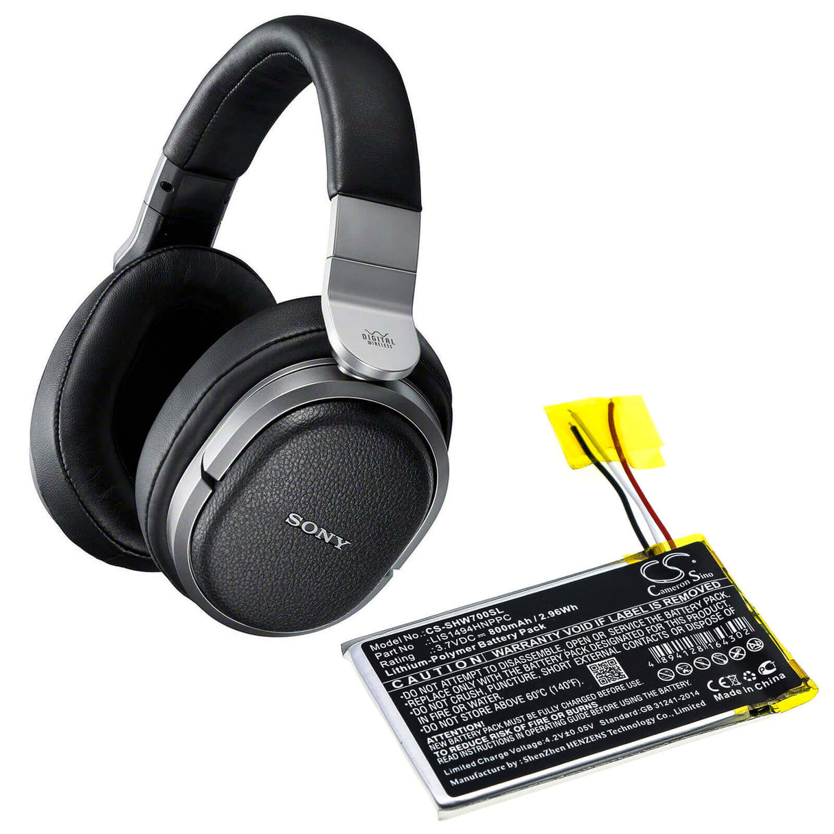 Battery For Sony, Mdr-hw700ds 3.7v, 800mah - 2.96wh Wireless Headset Cameron Sino Technology Limited   