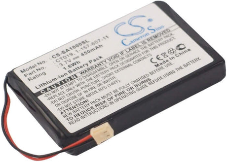 Battery For Sony Nw-a1000, Nw-a1200s, Nw-a1200v 3.7v, 450mah - 1.67wh Media Player Cameron Sino Technology Limited   