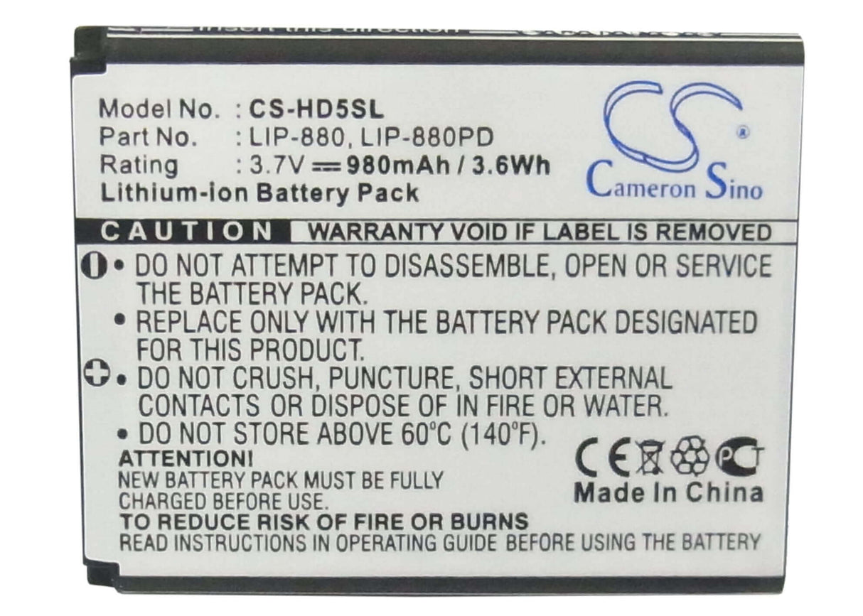 Battery For Sony Nw-hd5 Silver, Nw-hd5, Nw-hd5b 3.7v, 980mah - 3.63wh Media Player Cameron Sino Technology Limited   