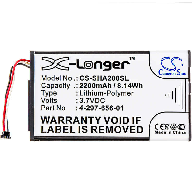 Battery For Sony, Pha-2, Pha-2a 3.7v, 2200mah - 8.14wh Speaker Cameron Sino Technology Limited   