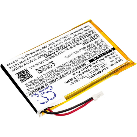 Battery For Sony Prs-300, Prs-300sc, Prs-300rc 3.7v, 750mah - 2.78wh E-book, E-reader Cameron Sino Technology Limited   