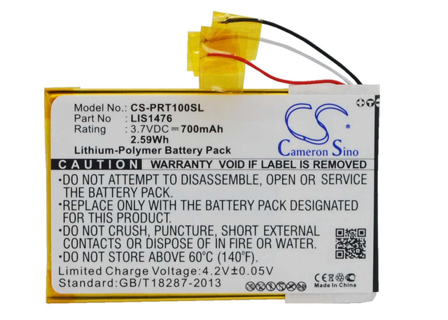 Battery For Sony Prs-t1, Prs-t2, Prs-t3 3.7v, 700mah - 2.59wh E-book, E-reader Cameron Sino Technology Limited   