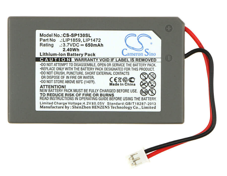 Battery For Sony Ps3, Playstation 3 Sixaxis 3.7v, 650mah - 2.41wh Game Console Cameron Sino Technology Limited   