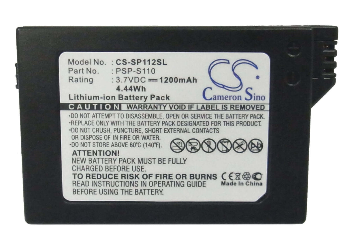 Battery For Sony Psp 2th, Silm, Lite 3.7v, 1200mah - 4.44wh Game Console Cameron Sino Technology Limited   