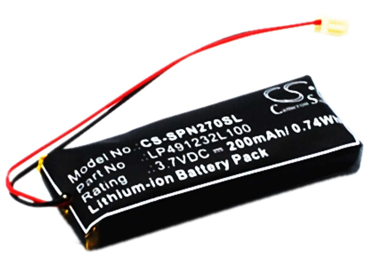 Battery For Sony Psp-n270, Psp-n270g 3.7v, 200mah - 0.74wh Wireless Headset Cameron Sino Technology Limited   