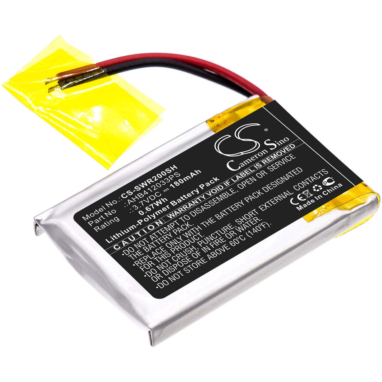 Battery For Sony, Smartwatch 2, Sw2 3.7v, 180mah - 0.67wh Smartwatch Cameron Sino Technology Limited   