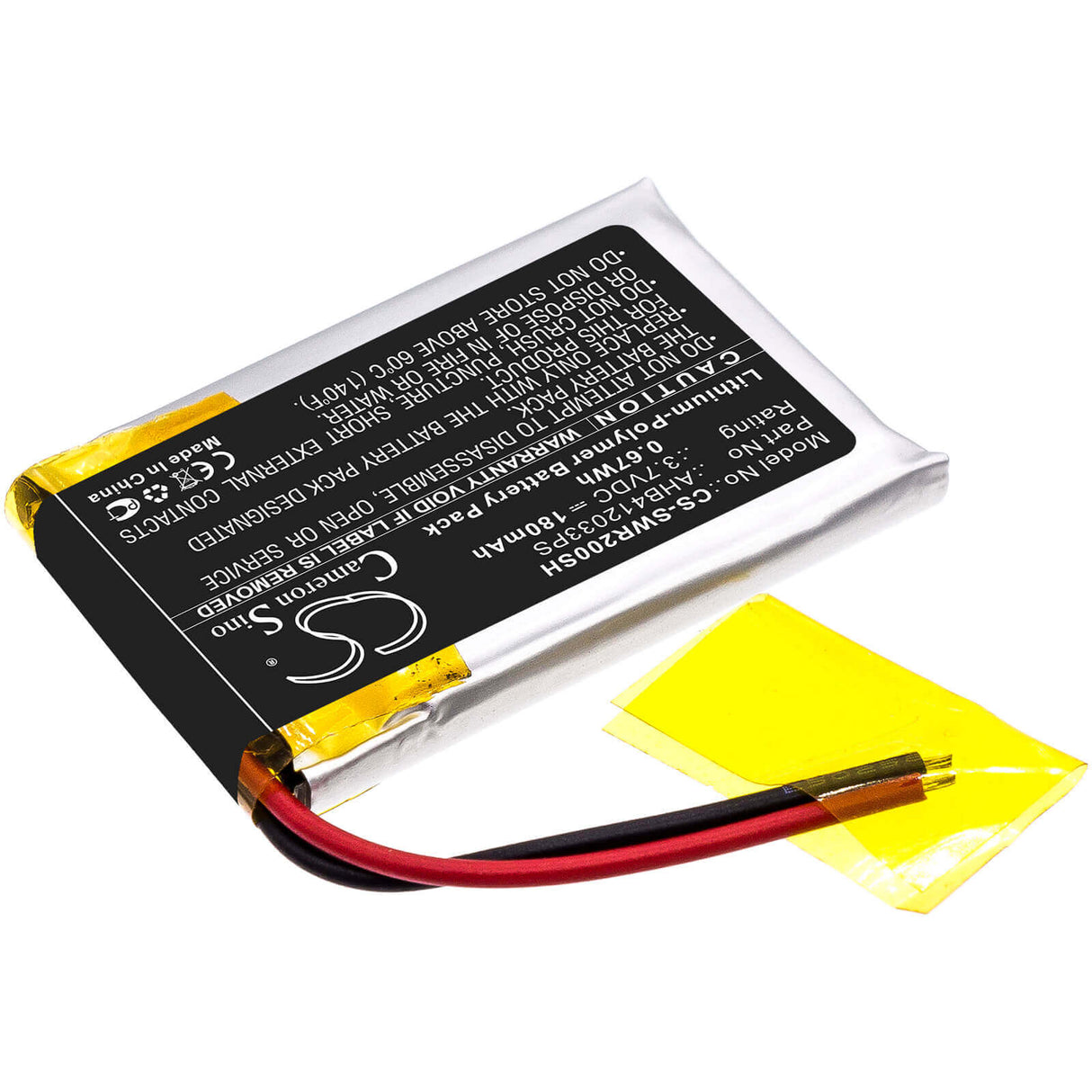 Battery For Sony, Smartwatch 2, Sw2 3.7v, 180mah - 0.67wh Smartwatch Cameron Sino Technology Limited   