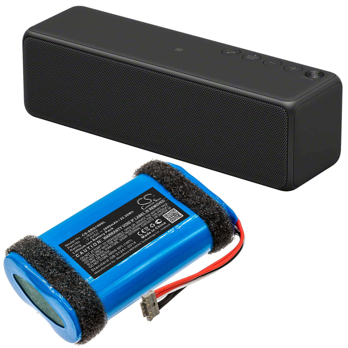 Battery For Sony, Srs-hg1, Srs-hg110, Srs-hg2 7.4v, 3000mah - 22.20wh Speaker Cameron Sino Technology Limited   