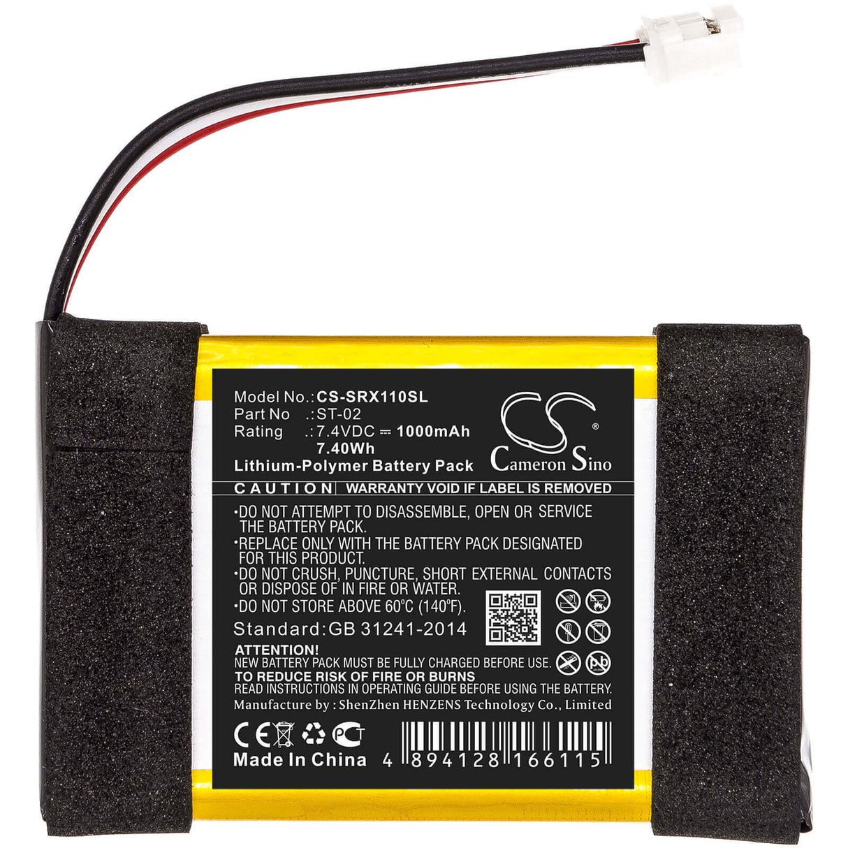 Battery For Sony, Srs-x11 7.4v, 1000mah - 7.40wh Speaker Cameron Sino Technology Limited   