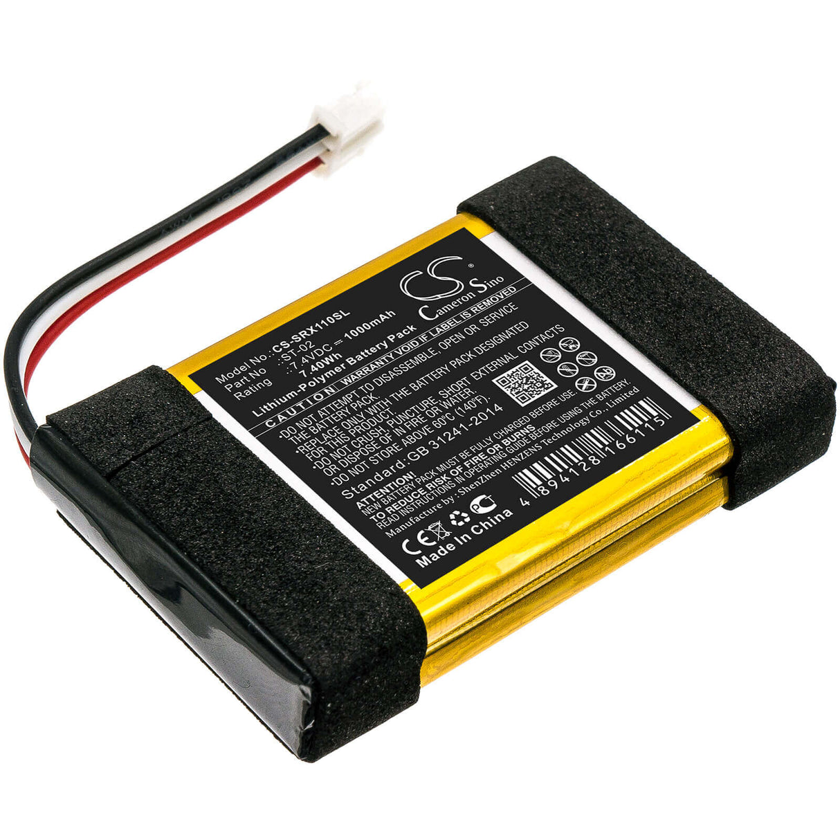 Battery For Sony, Srs-x11 7.4v, 1000mah - 7.40wh Speaker Cameron Sino Technology Limited   