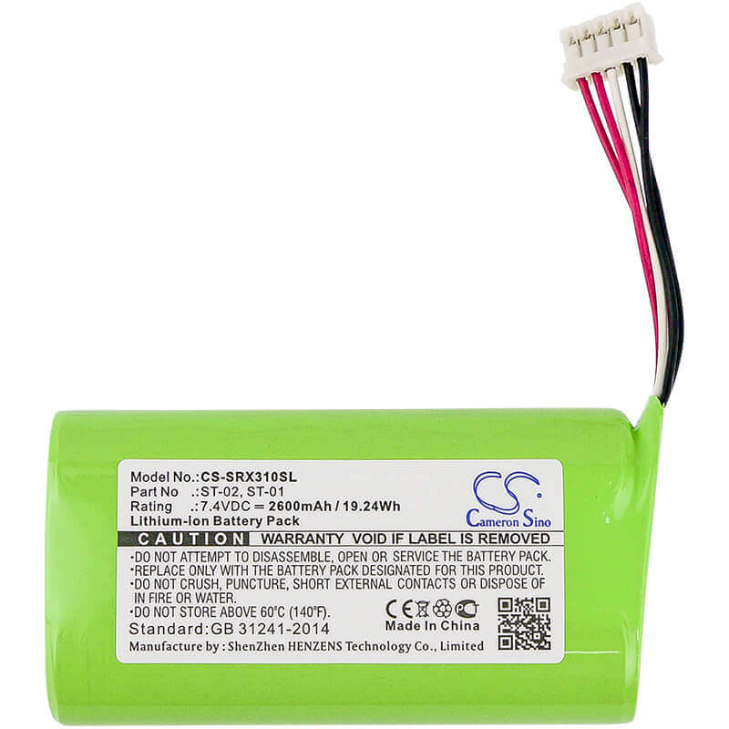 Battery For Sony Srs-x3 7.4v, 2600mah - 19.24wh Speaker Cameron Sino Technology Limited   