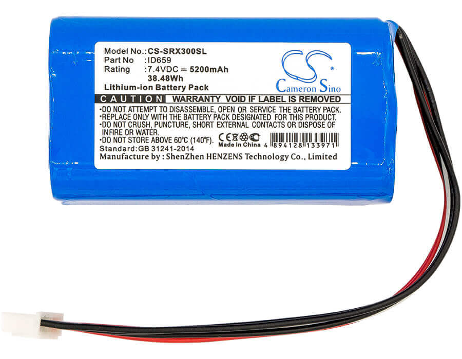 Battery For Sony, Srs-x30, Srs-xb3 7.4v, 5200mah - 38.48wh Speaker Cameron Sino Technology Limited   