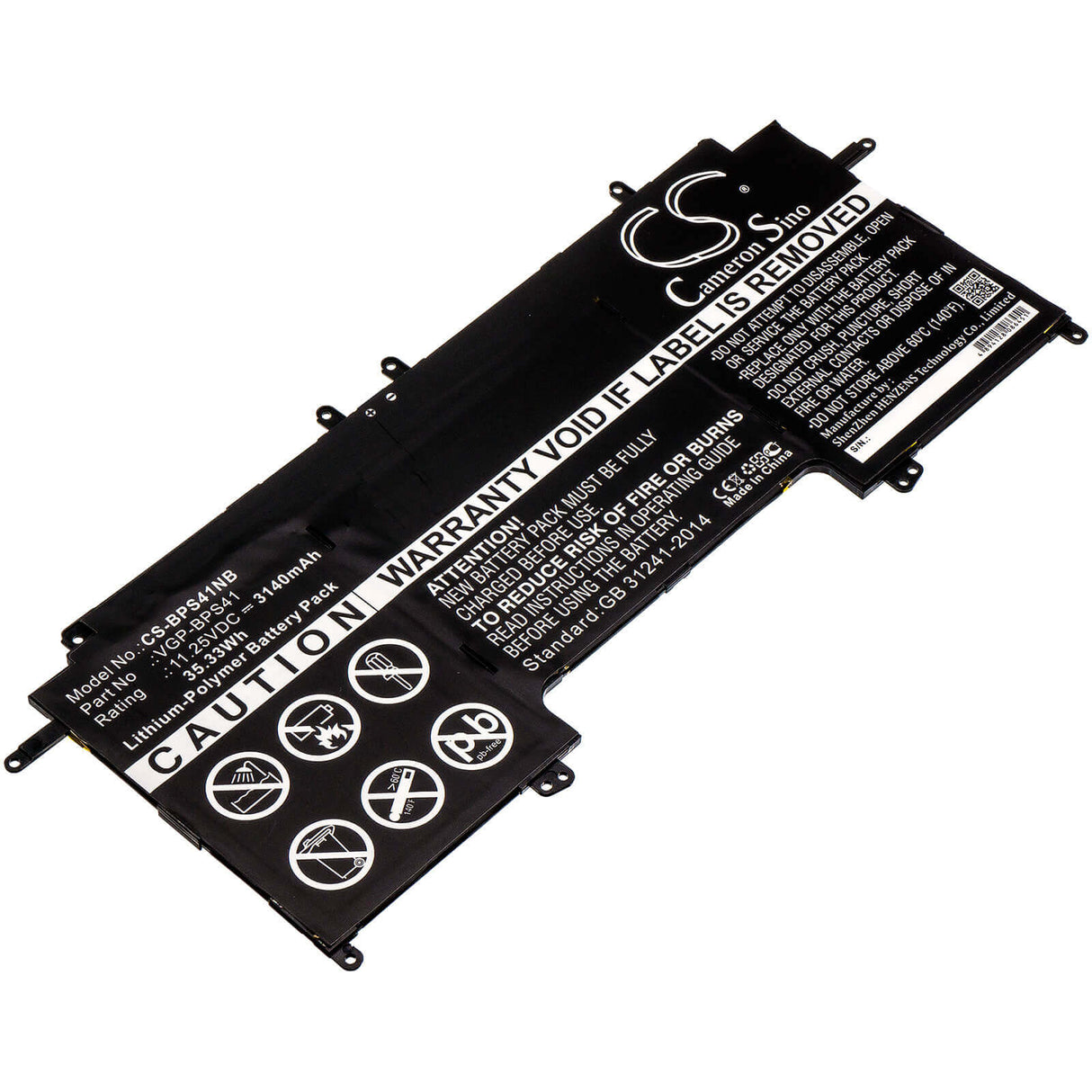 Battery For Sony, Svf13n, Svf13n12cw, Svf13n13cxb 11.25v, 3140mah - 35.33wh Notebook, Laptop Cameron Sino Technology Limited   