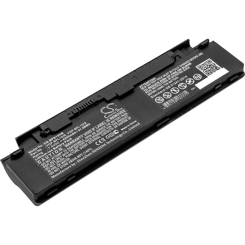 Battery For Sony, Vaio Vgn-p29vn/q, Vaio Vgn-p31zk/q, Vaio Vgn-p31zk/r 7.4v, 4200mah - 31.08wh Notebook, Laptop Cameron Sino Technology Limited (Suspended)   