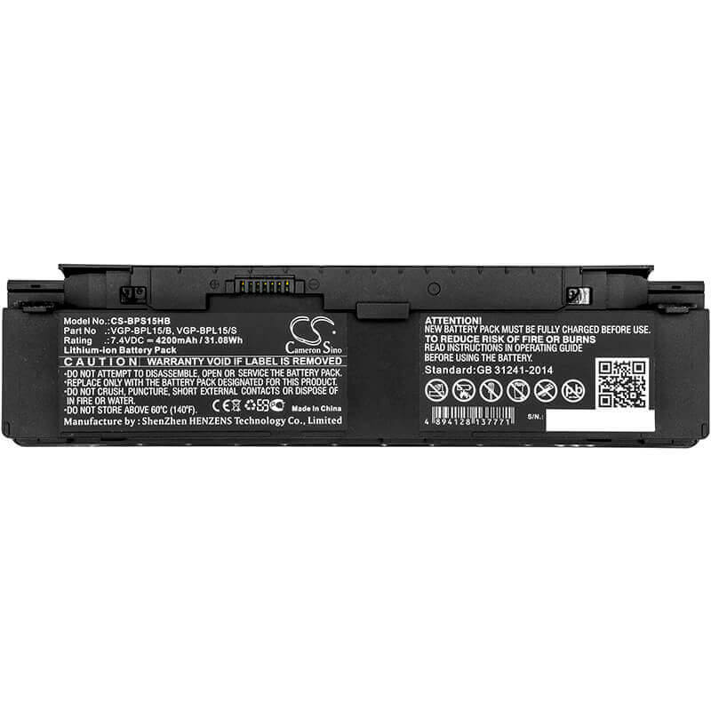 Battery For Sony, Vaio Vgn-p29vn/q, Vaio Vgn-p31zk/q, Vaio Vgn-p31zk/r 7.4v, 4200mah - 31.08wh Notebook, Laptop Cameron Sino Technology Limited (Suspended)   