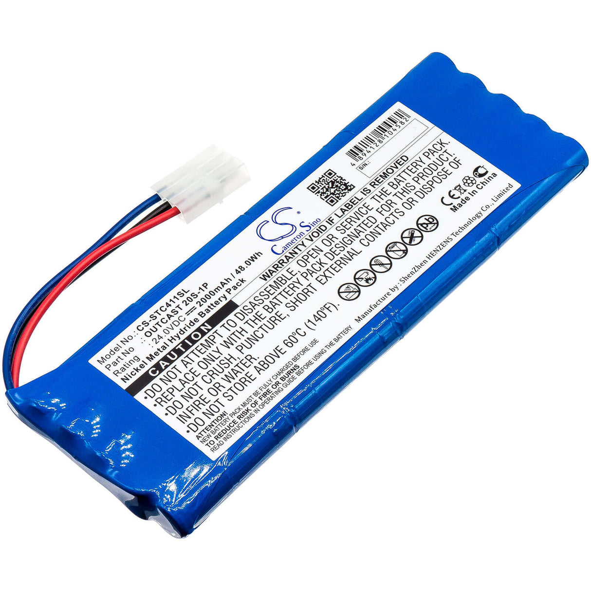 Battery For Soundcast Outcast Ico 421, Ico411a, Ico410, Ico411a-4n 24.0v, 2000mah - 48.00wh Batteries for Electronics Cameron Sino Technology Limited   