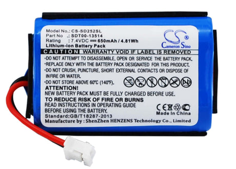 Battery For Sportdog Sd-2525 Prohunter Transmitter, Sd-2525 Transmitter, Prohunter 2525 7.4v, 650mah - 4.81wh Dog Collar Cameron Sino Technology Limited   