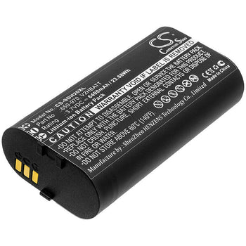3.7V, Li-ion, 6400mAh, Dog Collar battery fits Sportdog, 650-970, Tek 2.0 Gps Handheld, 23.68Wh