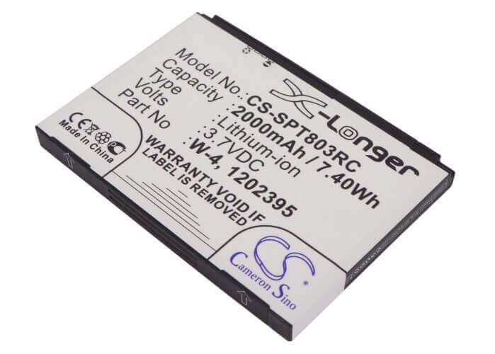 Battery For Sprint 803s 4g Lte, Aircard 803s, Swac803smh 3.7v, 2000mah - 7.40wh Hotspot Cameron Sino Technology Limited   