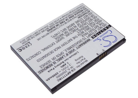 Battery For Sprint Aircard 770s, Aircard 771s, 3.7v, 2000mah - 7.40wh Hotspot Cameron Sino Technology Limited   