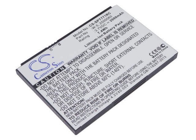 Battery For Sprint Aircard 770s, Aircard 771s, 3.7v, 2000mah - 7.40wh Hotspot Cameron Sino Technology Limited   