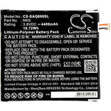 Battery For Sprint, Aqt80, Slate 80 3.8v, 4400mah - 16.72wh Tablet Cameron Sino Technology Limited   