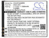 Battery For Straight Talk Umx U240c 3.7v, 1500mah - 5.55wh Hotspot Cameron Sino Technology Limited   