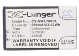 Battery For Swissvoice, L7, Sv 20405855 3.7v, 950mah - 3.52wh Cordless Phone Cameron Sino Technology Limited (Cordless Phone)   