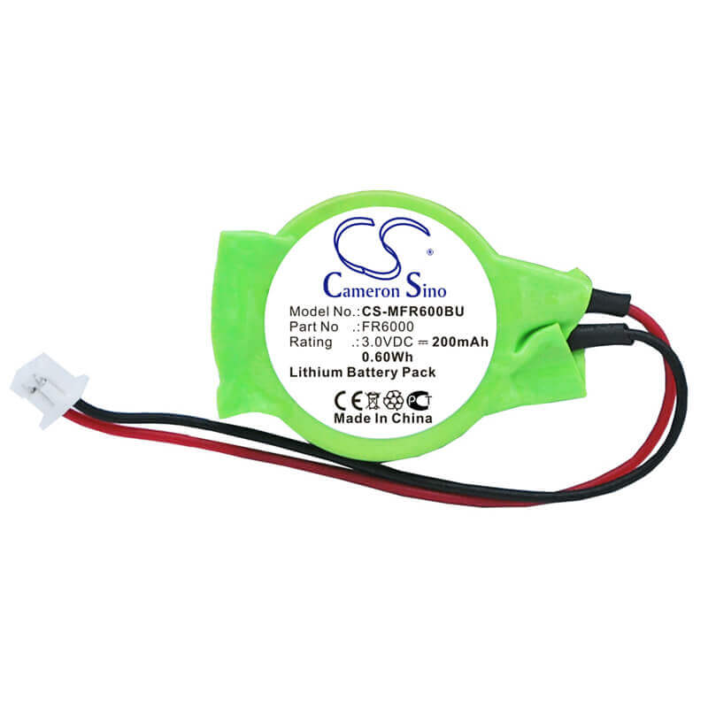 Battery For Symbol Fr6000 3.0v, 200mah - 0.60wh CMOS / BackUp Cameron Sino Technology Limited   