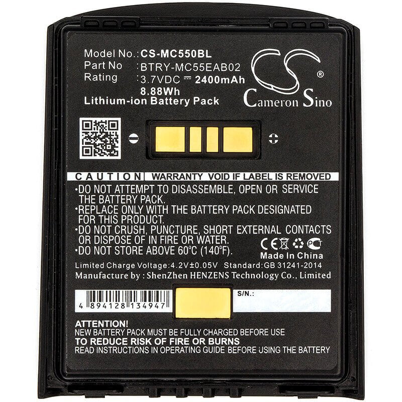 Battery For Symbol, Mc55, Mc5574, Mc5590, Mc55a, Mc55a0 3.7v, 2400mah - 8.88wh Barcode Scanner Cameron Sino Technology Limited   