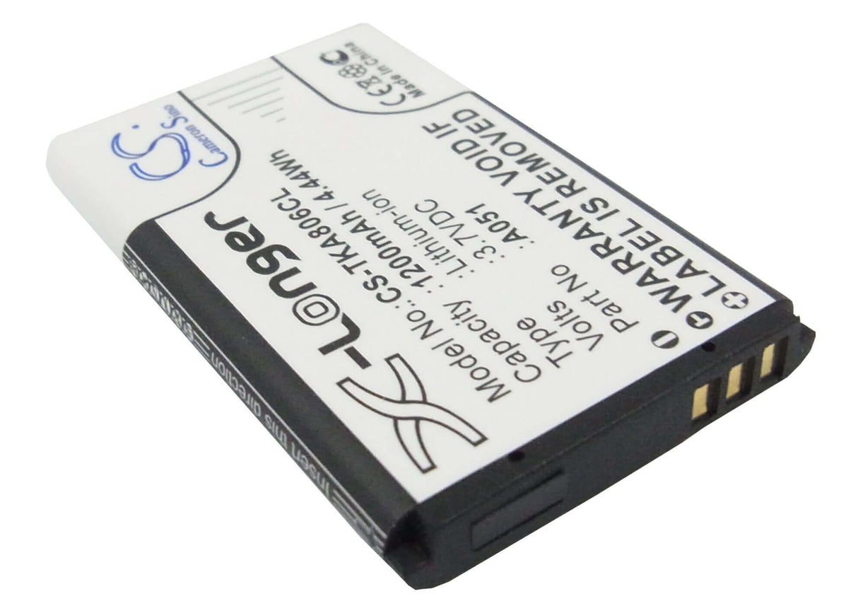 Battery For T-com, Sinus A806 3.7v, 1200mah - 4.44wh Cordless Phone Cameron Sino Technology Limited (Cordless Phone)   