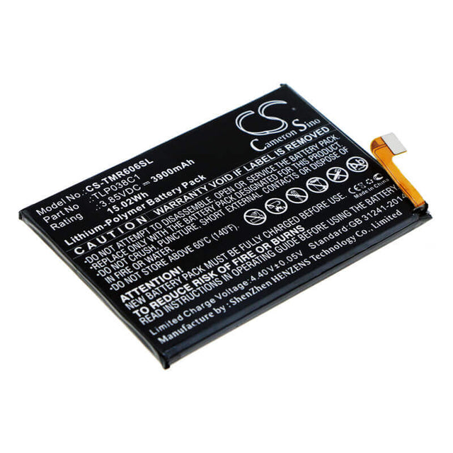 Battery For T-mobile, 6062z, Revvl 2 Plus, 3.85v, 3900mah - 15.02wh Mobile, SmartPhone Cameron Sino Technology Limited   