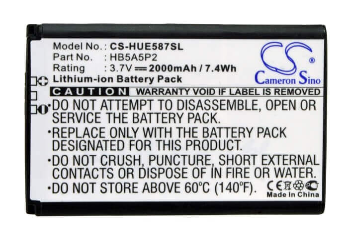 Battery For T-mobile Sonic 4g 3.7v, 2000mah - 7.40wh Batteries for Electronics Cameron Sino Technology Limited   