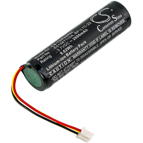 Battery For Tascam, Mp-gt1 3.7v, 2600mah - 0.67wh Media Player Cameron Sino Technology Limited   