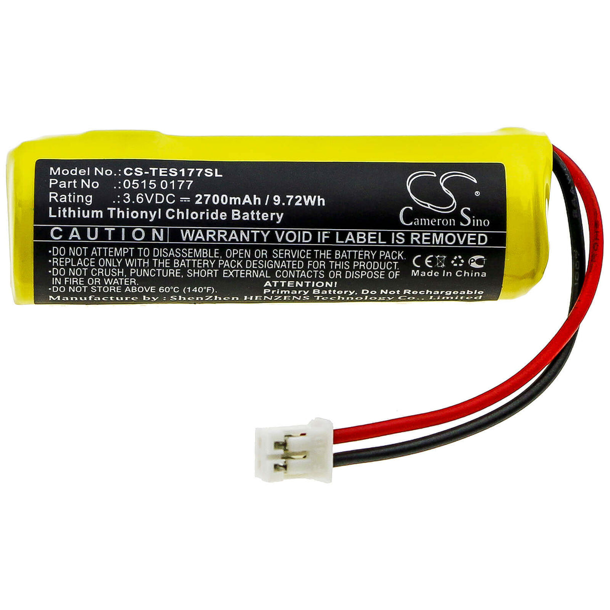 Battery For Testo, 175-t1, 175-t2, 177 Loggers 3.6v, 2700mah - 9.72wh PLC Cameron Sino Technology Limited   