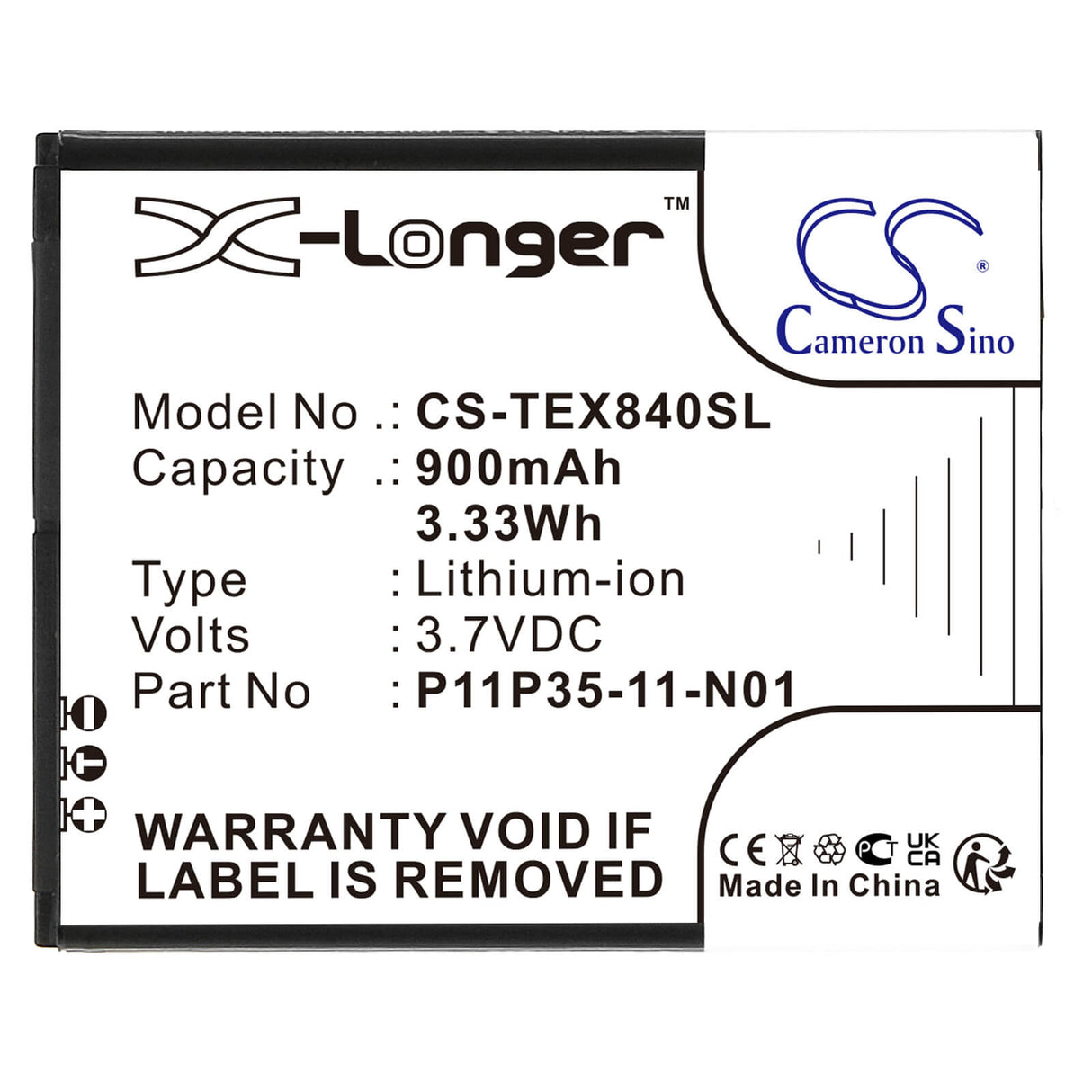 Battery For Texas Instruments Ti-84 Plus Ce, Select Ti-nspire Cx, Ti-nspire Cx Cas 3.7v, 900mah - 3.33wh Calculator Cameron Sino Technology Limited   