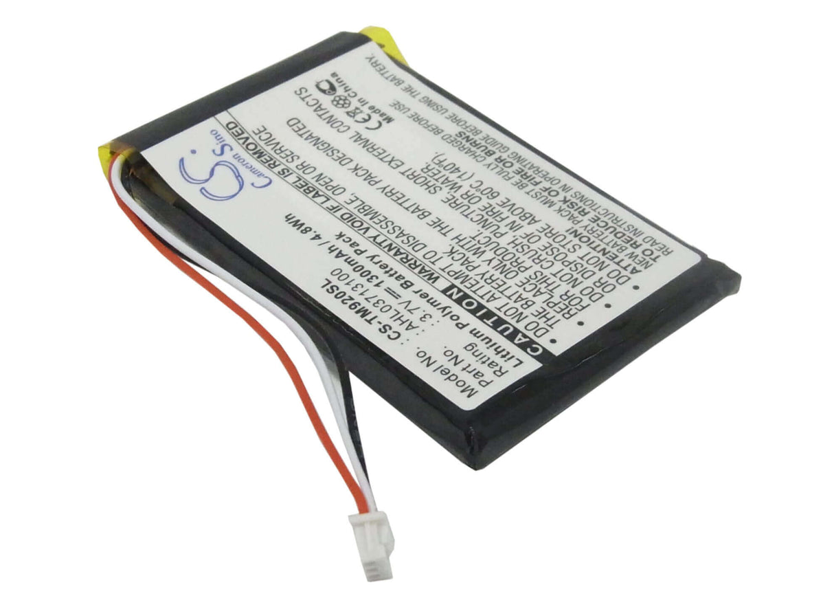 Battery For Tomtom 340s Live Xl, Go 920, Go 920t 3.7v, 1300mah - 4.81wh GPS, Navigator Cameron Sino Technology Limited   