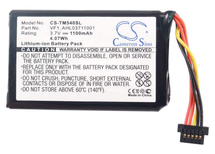 Battery For Tomtom 4cf5.002.00, Go 540, Go 540 Live 3.7v, 1100mah - 4.07wh GPS, Navigator Cameron Sino Technology Limited   