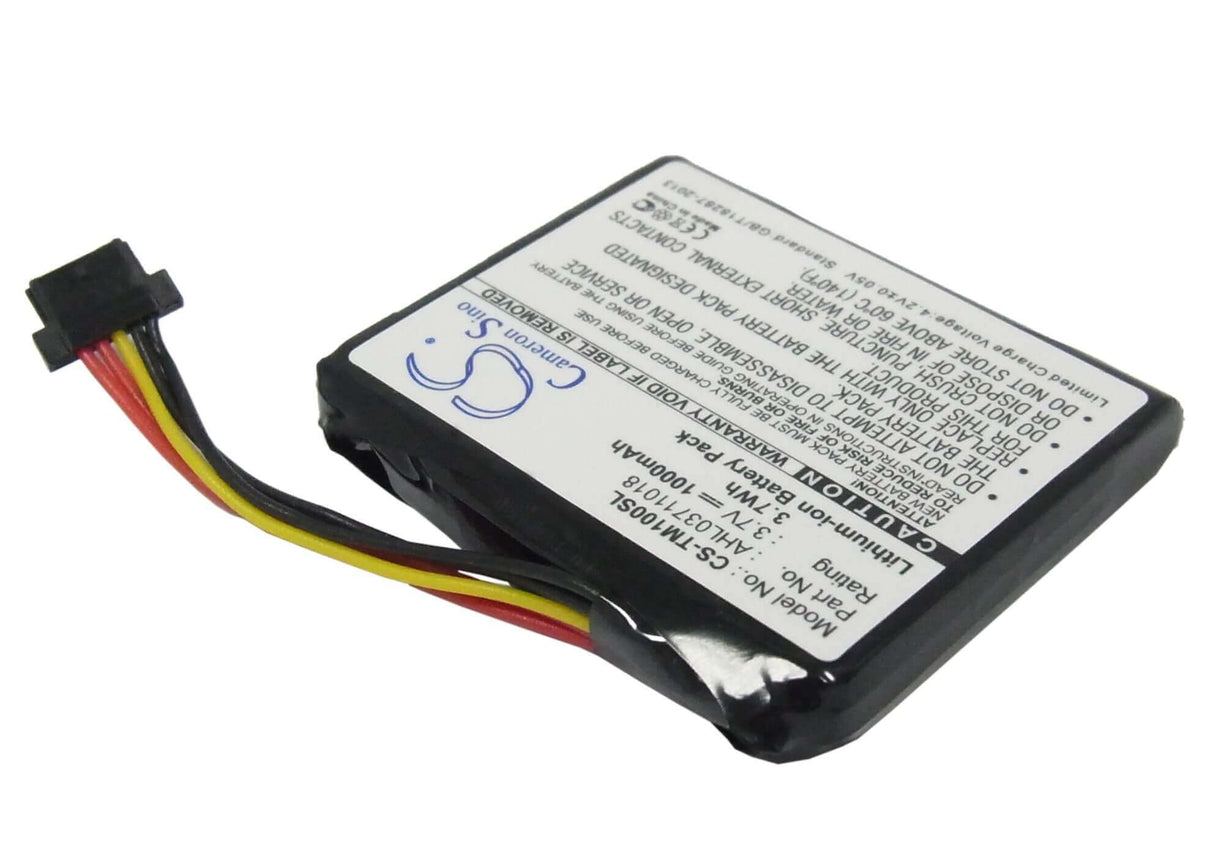 Battery For Tomtom 4cs0.002.01, Go 1000, Go 1000 Live 3.7v, 1000mah - 3.70wh GPS, Navigator Cameron Sino Technology Limited   