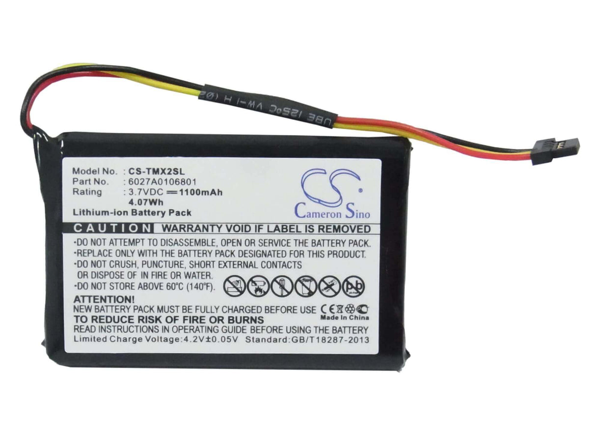 Battery For Tomtom 4et0.002.02, 4et03, Xl Holiday 3.7v, 1100mah - 4.07wh GPS, Navigator Cameron Sino Technology Limited   