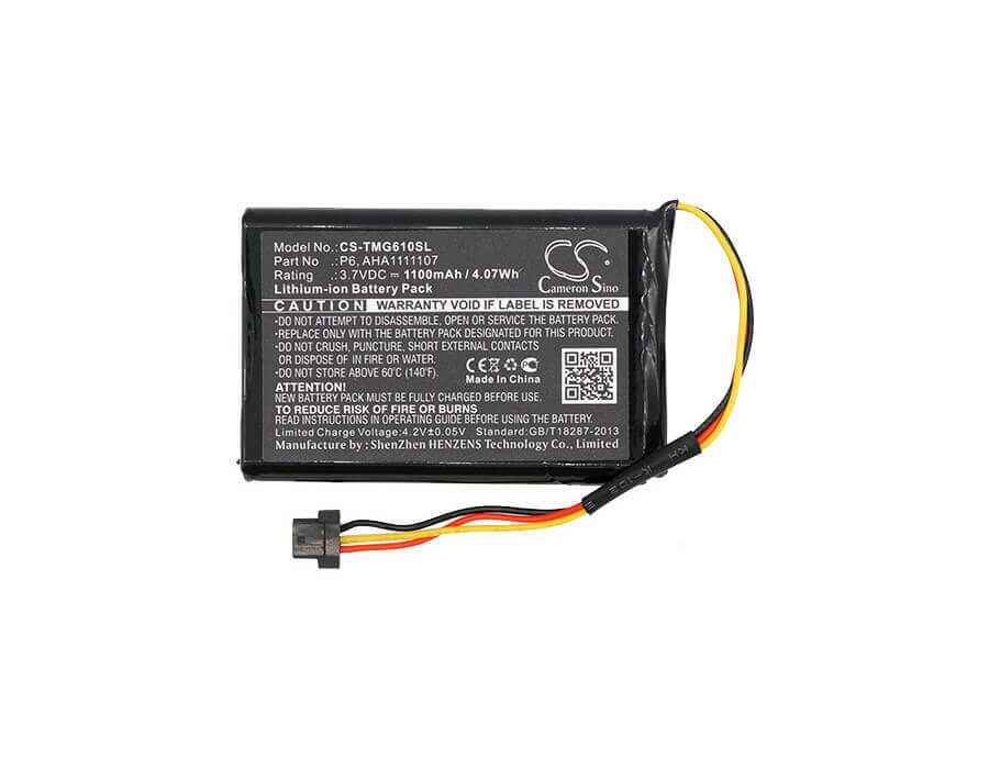 Battery For Tomtom, 4fa60, Go 610 3.7v, 1100mah - 4.07wh GPS, Navigator Cameron Sino Technology Limited   