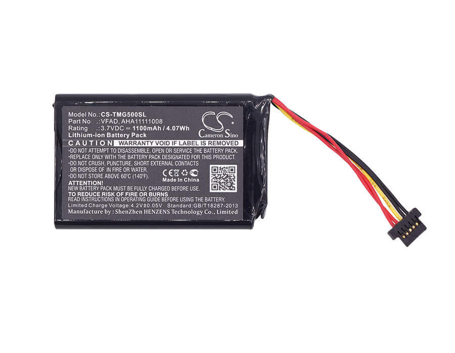 Battery For Tomtom, 4fl50, 4fl60, Go 5000, Go 5100, Go 6000, Go 6100, Pro Truck 5250 3.7v, 1100mah - 4.07wh GPS, Navigator Cameron Sino Technology Limited   