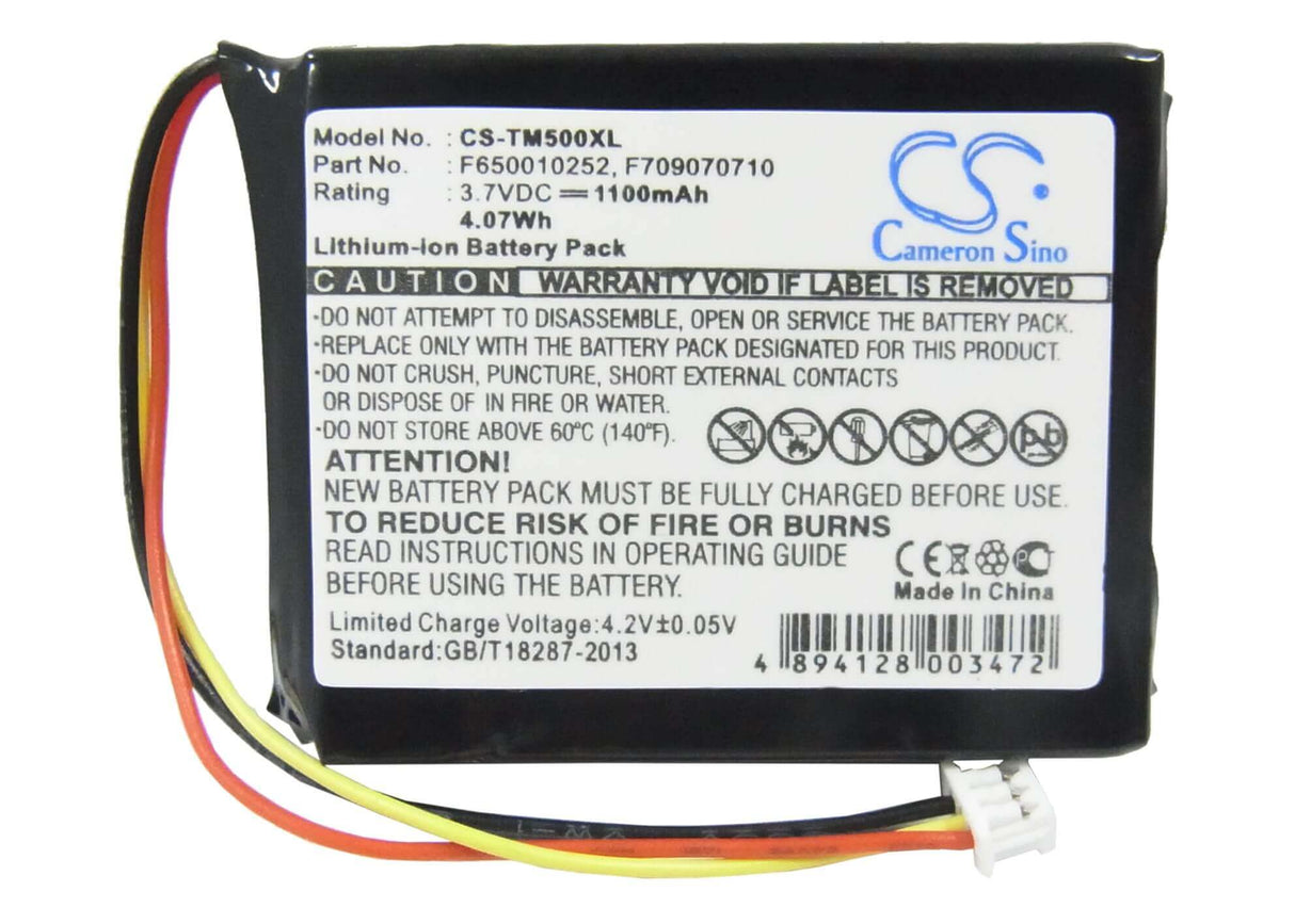 Battery For Tomtom 4k00.100, 4n00.004, 4n00.004.2 3.7v, 1100mah - 4.07wh GPS, Navigator Cameron Sino Technology Limited   