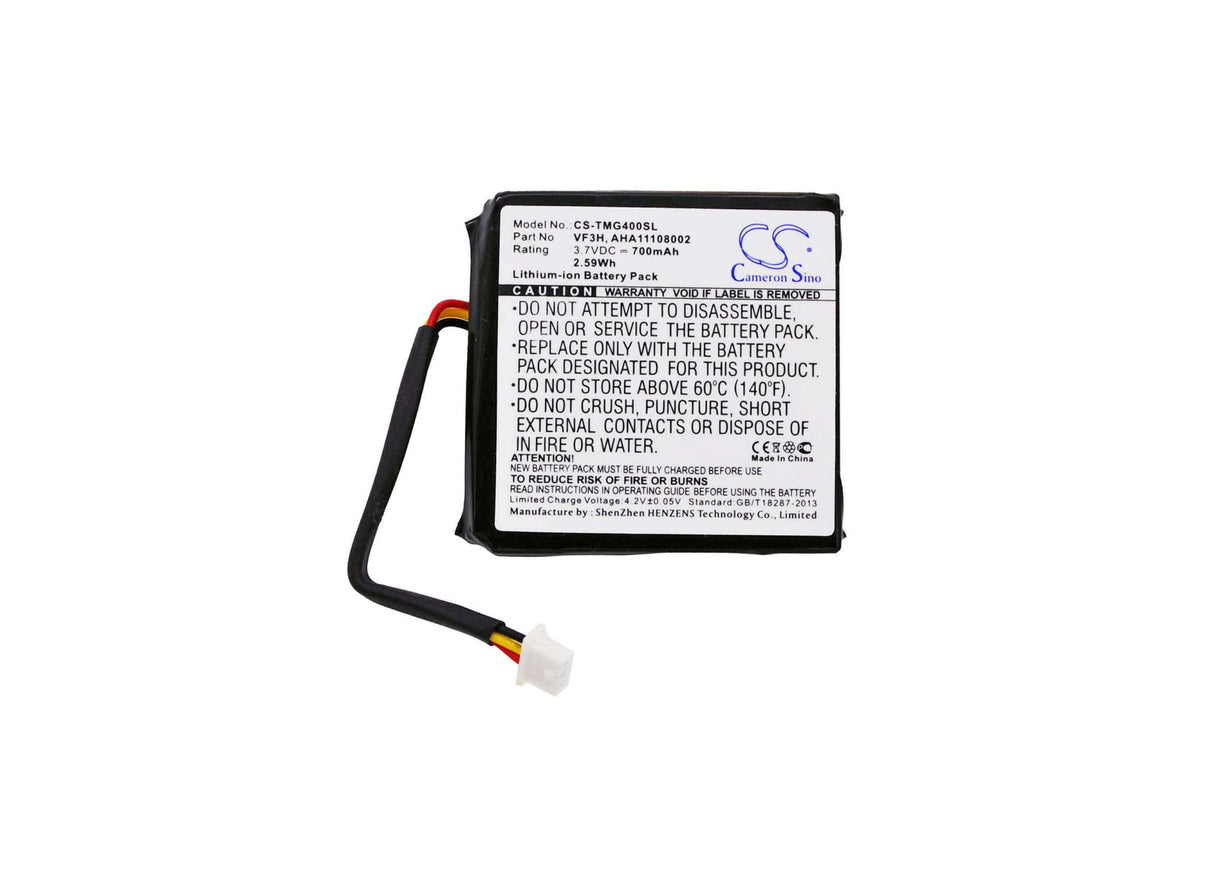 Battery For Tomtom Go 400 4.3", Go 400 Touch, 3.7v, 700mah - 2.59wh GPS, Navigator Cameron Sino Technology Limited   