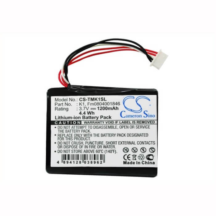 Battery For Tomtom One Xl Hd Traffic 3.7v, 1200mah - 4.44wh GPS, Navigator Cameron Sino Technology Limited   