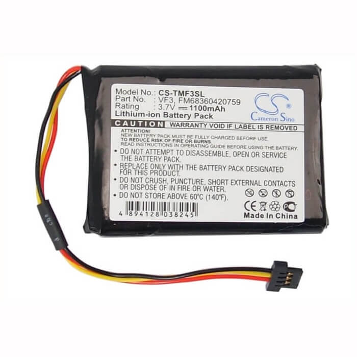 Battery For Tomtom Quanta 3.7v, 1100mah - 4.07wh GPS, Navigator Cameron Sino Technology Limited   