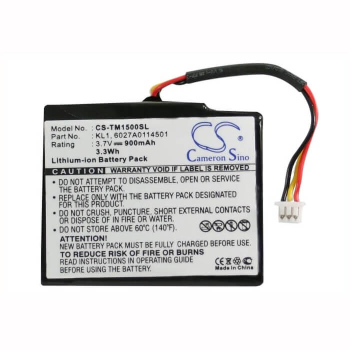 Battery For Tomtom Via 1405, Via 1405m, Via 1405t 3.7v, 900mah - 3.33wh GPS, Navigator Cameron Sino Technology Limited   