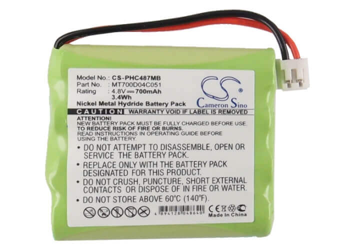 Battery For Tomy, Walkabout Premier Advance 4.8v, 700mah - 3.36wh BabyPhone Cameron Sino Technology Limited   